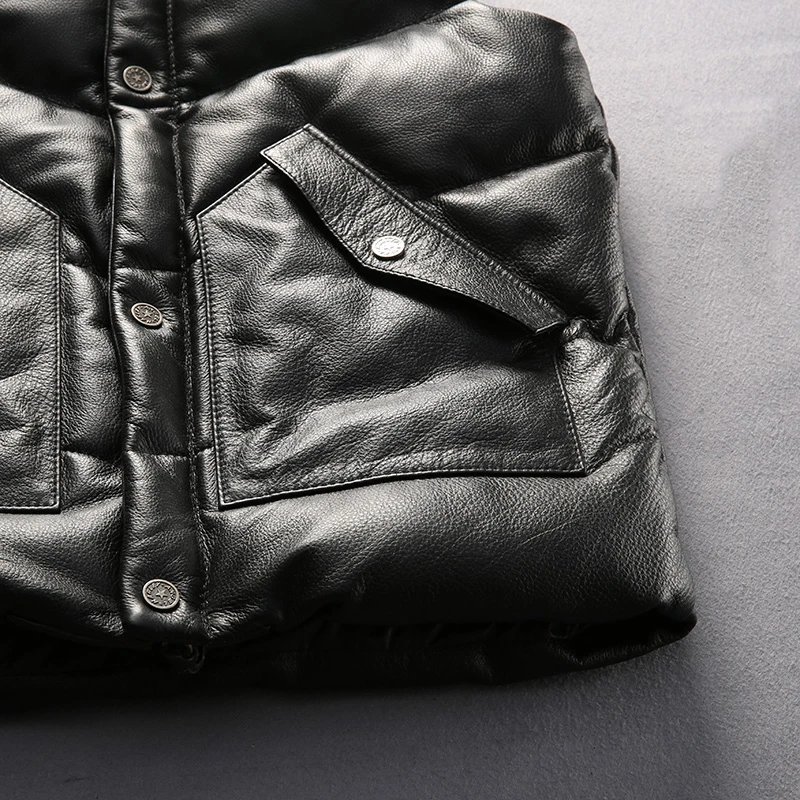 Жилет мужской из натуральной кожи на зиму 2019|male fashion|male malemale coat |