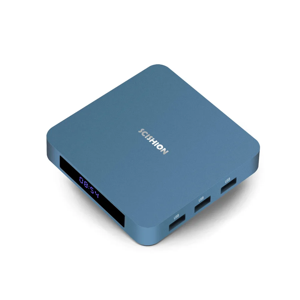 Лидер продаж Android 8 1 ТВ коробка SCISHION AI один голос Управление RK3328 2G 16G BT4.0 USB 3 0 4 K AIONE