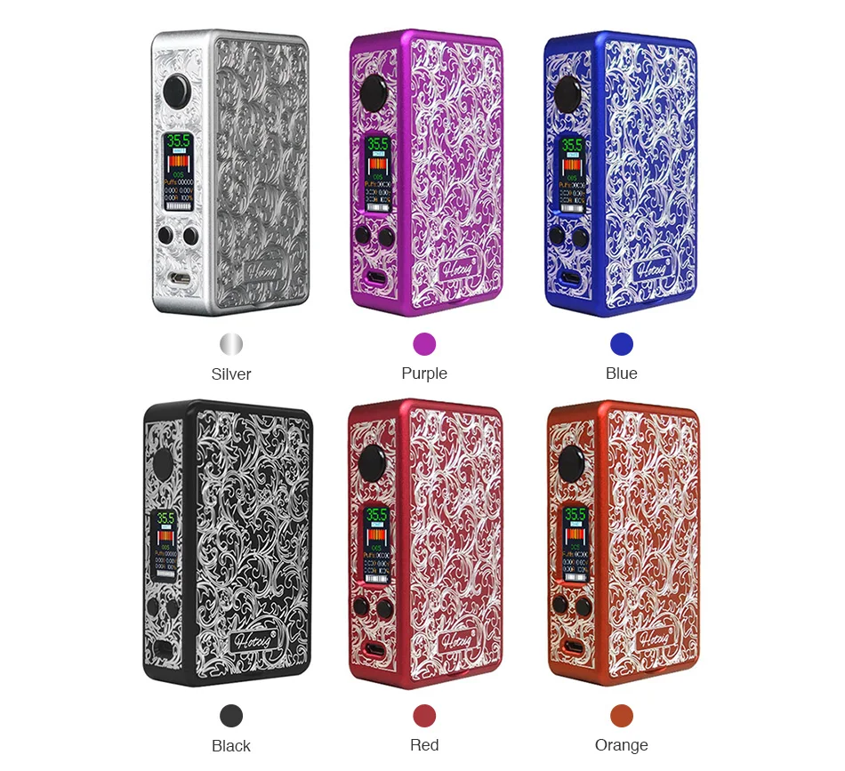 Hotcig R150S TC бокс мод с 0,96 дюймовым красочным экраном и водонепроницаемым HM чипом и магнитными панелями Vape мод VS Drag 2