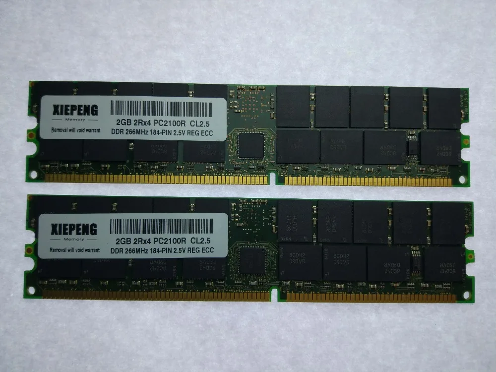 Память для Sun Fire B100x V125 V210 V250 V440 V60x ОЗУ 2 Гб DDR 266 МГц ECC REG 4 DDR266 PC2100 184p | Компьютеры и