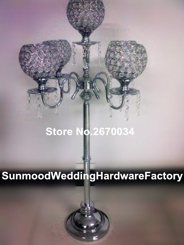 30 days sent out order )new!Wedding crystal Candelabra on Sale Decorative tall wedding candelabra centerpiece | Дом и сад