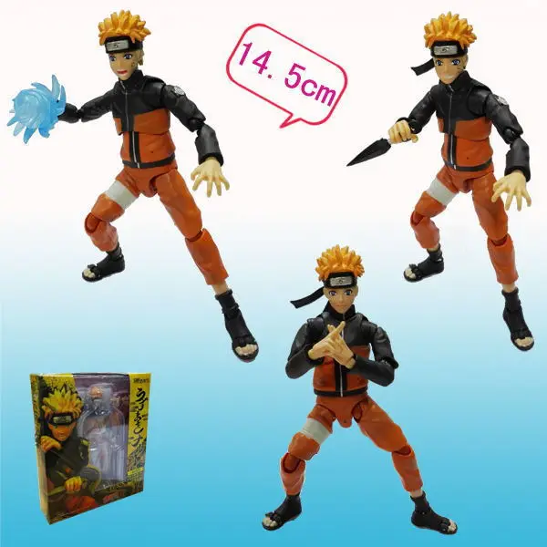 15cm Naruto movable Uchiha Sasuke Uzumaki PVC Action Figures toys Anime figure Toys For Kids children Christmas gifts | Игрушки и хобби