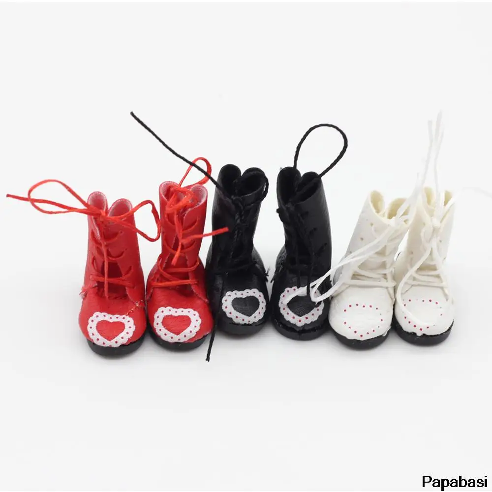 1 пара ботинки из искусственной кожи для кукол BJD 1/8 обувь Blythe Licca Jb размер 1/6 см