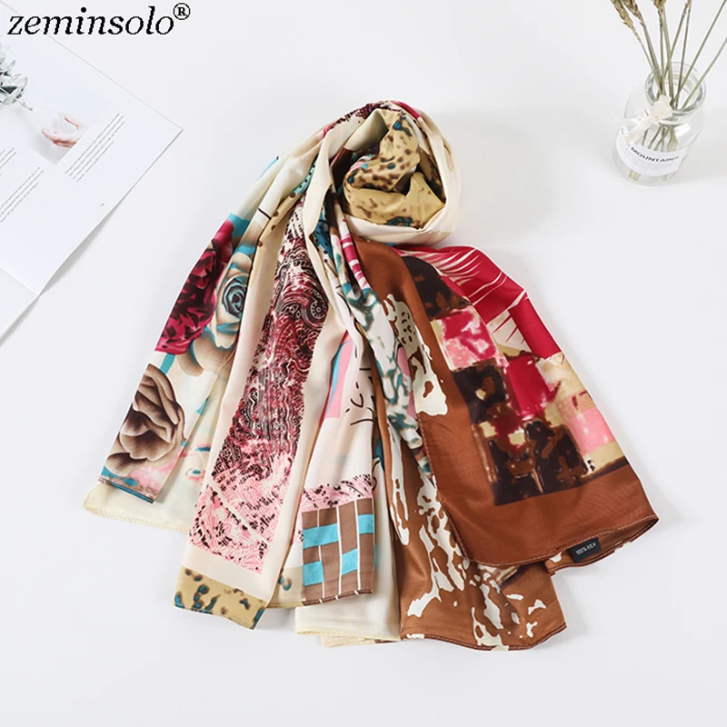 130*130cm Luxury Brand Silk Scarf Women Heart Print Square Scarves Bandana Shawls Large Foulard Femme Twill Wrap |
