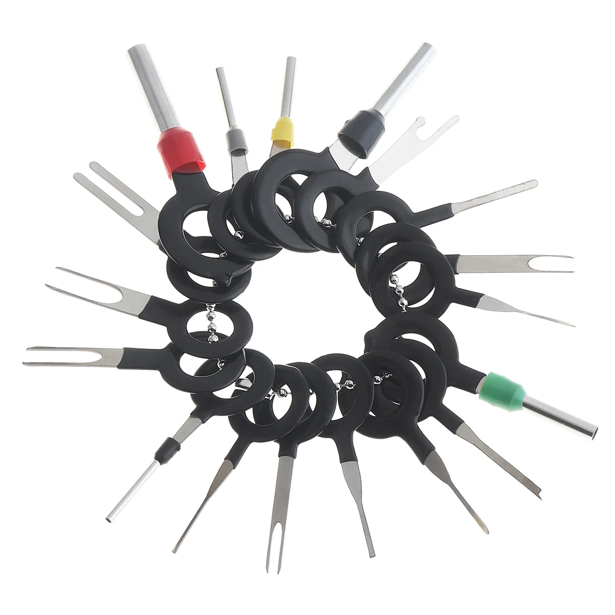 18 шт. универсальная нержавеющая сталь + ПВХ автомобильный жгут проводов обжимной