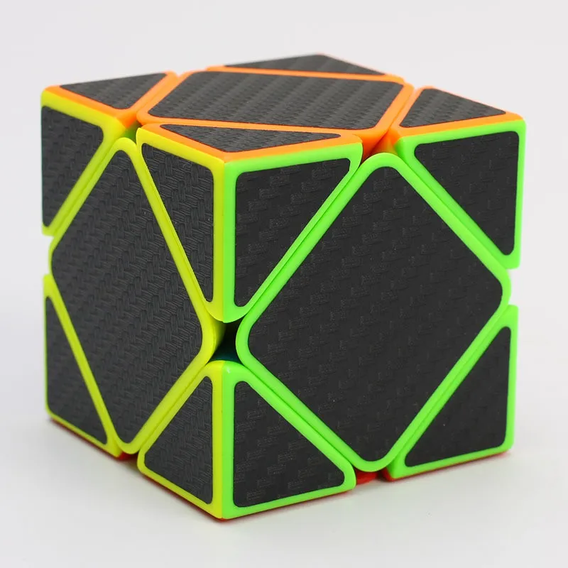 ZCUBE скошенная наклейка из углеродного волокна скоростной волшебный куб