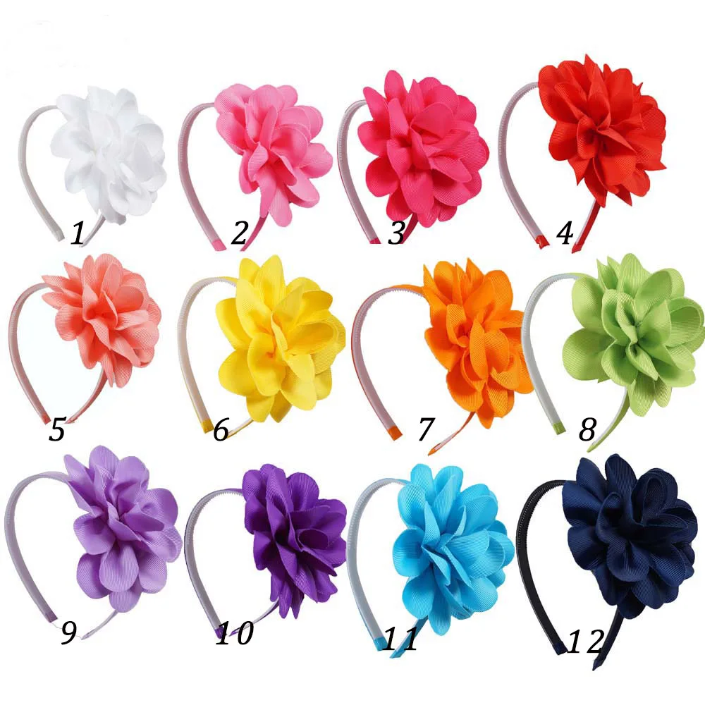random 11 pcs 11 шт./лот, высококачественные однотонные повязки для волос, аксессуары для волос принцессы, большие банты, пластиковая повязка для волос, повязка для девочек, аксессуары для волос - Цвет: random 11 pcs