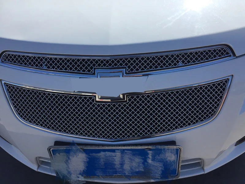 Ячеистая Передняя решетка решетки 2 шт. для Chevy cruze 2009 2013|grille insert|front grillgrill front |