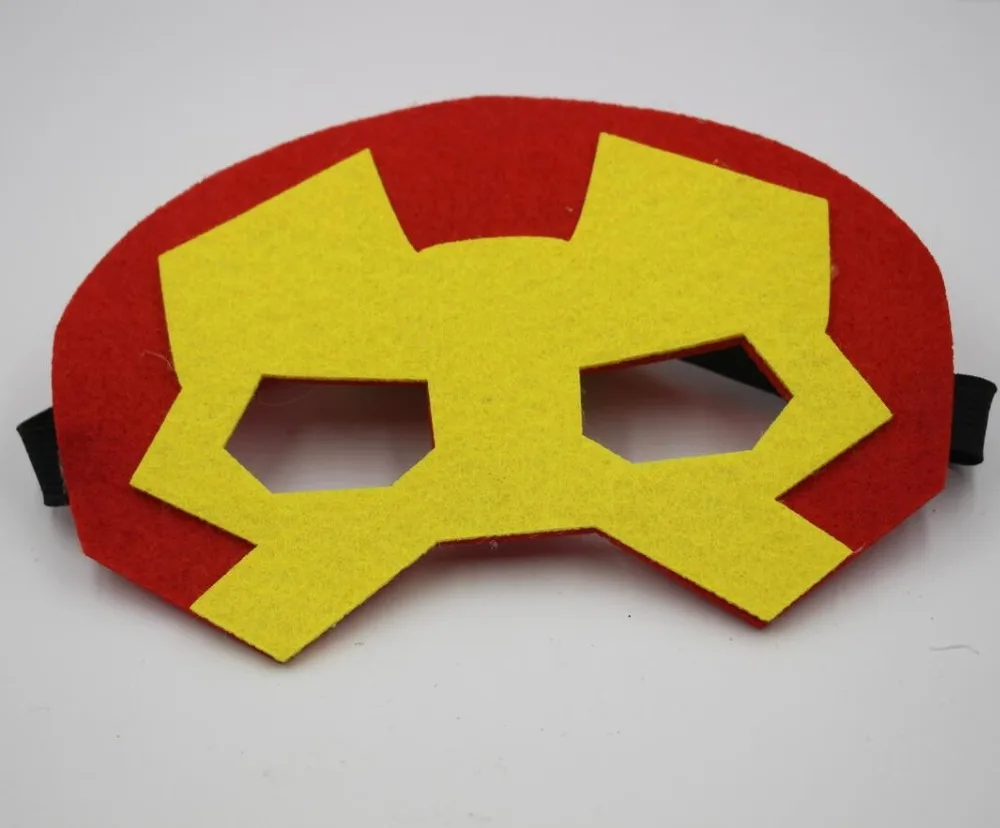 (10 шт./лот) супергерой Железный человек войлочная маска с удобными эластичными
