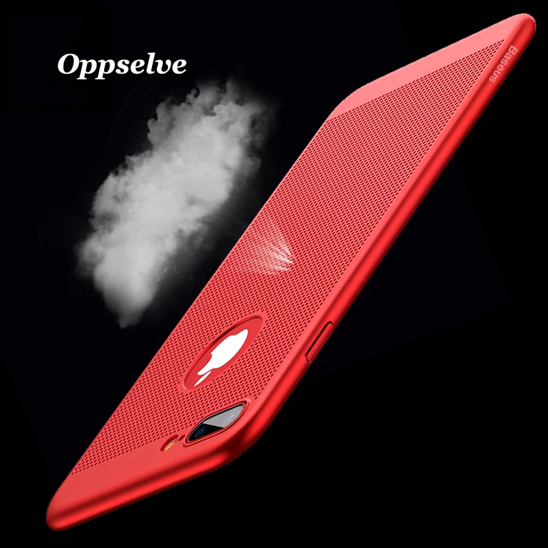 Oppselve дышащий чехол для iPhone X 7 6 s Plus Роскошный ультра тонкий Жесткий ПК IX Coque Fundas