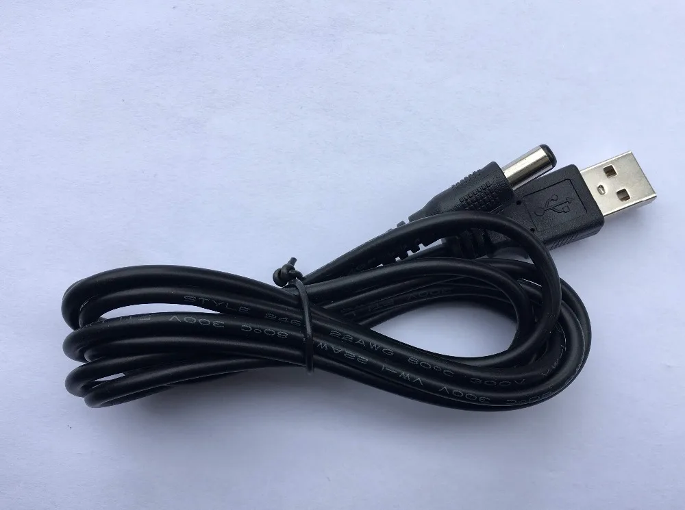 22 AWG USB 2 0 тип А штекер до 5 мм x питания постоянного тока разъем кабеля 6 футов м|male