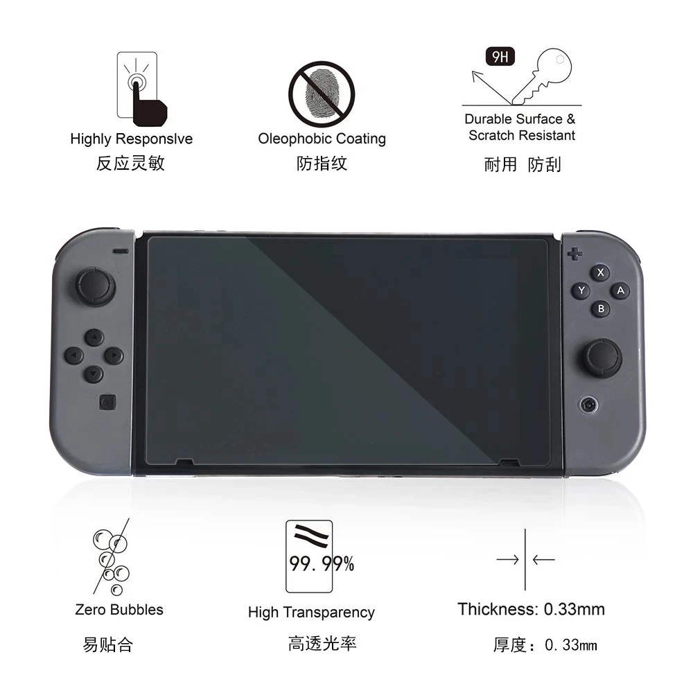 Для Nintendo переключатель игры Стекло Экран Saver закаленное протектор ультра Высокое
