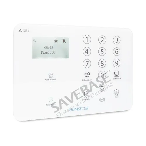 HOMSECUR GA01 4G W GSM сигнализация интеллектуальная система сигнализации 3g домашняя