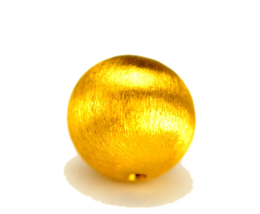 

Authentic 24K Yellow Gold 3D Round Beads Pendant 0.91g