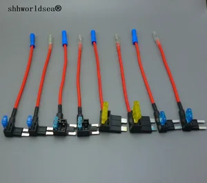 Автомобильный держатель предохранителя shhworldsea, мини-держатель предохранителя среднего размера, дополнительное замыкание, 1 шт.