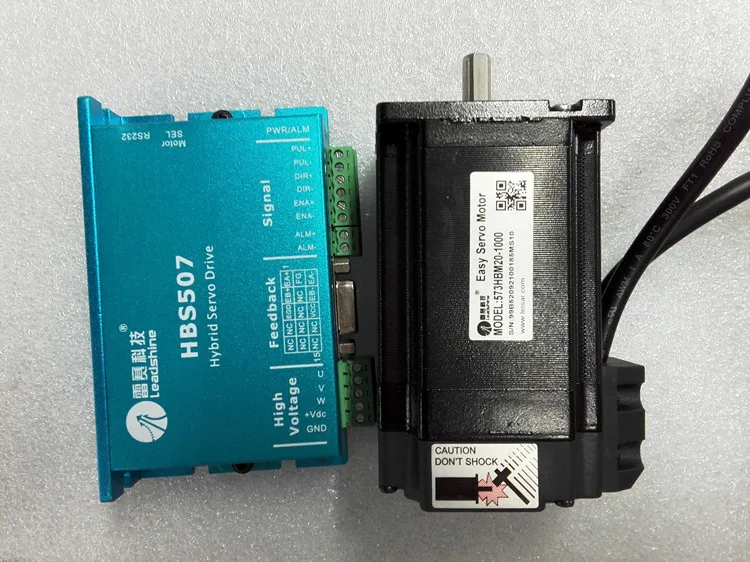 Новый оригинальный Гибридный сервопривод Leadshine nema23 2NM HBS507 + 573HBM20 1000 с замкнутым