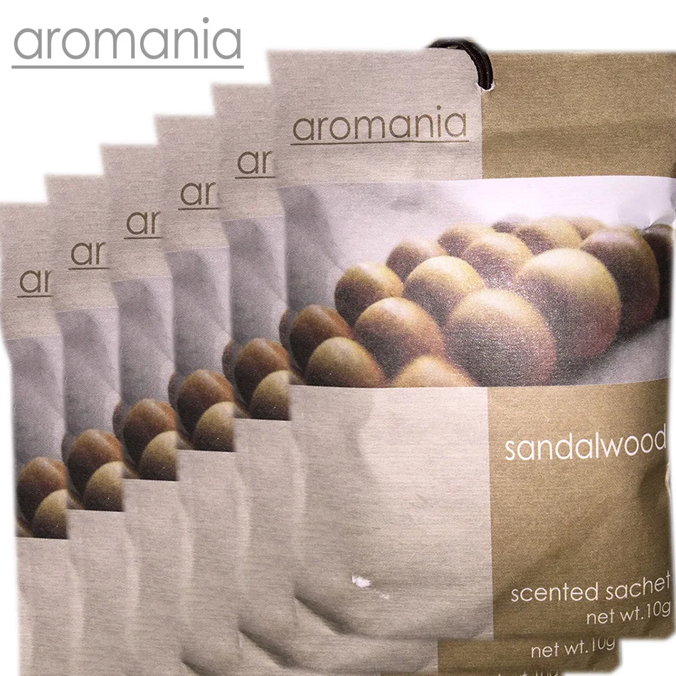 6 шт./лот Aromania Fresh Sandaood ароматизированный саше ящик пакеты для спальни