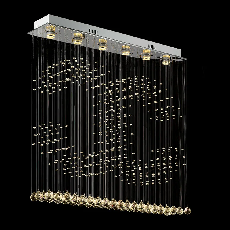 Tubor современная светодиодная потолочная лампа с двойной формой C хрустальная