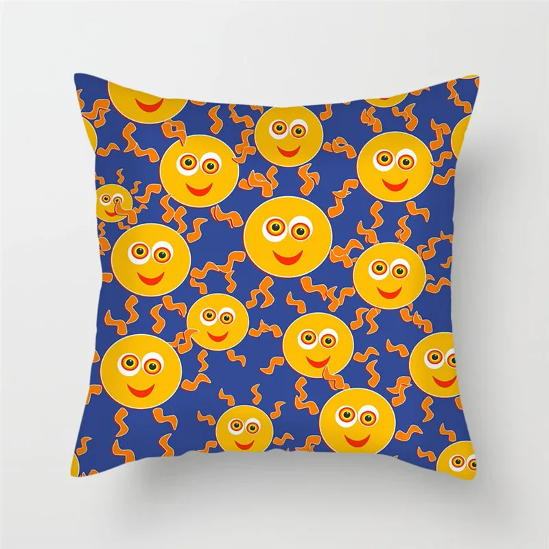 Скандинавская Геометрическая наволочка Fuwatacchi с принтом фруктов и животных для