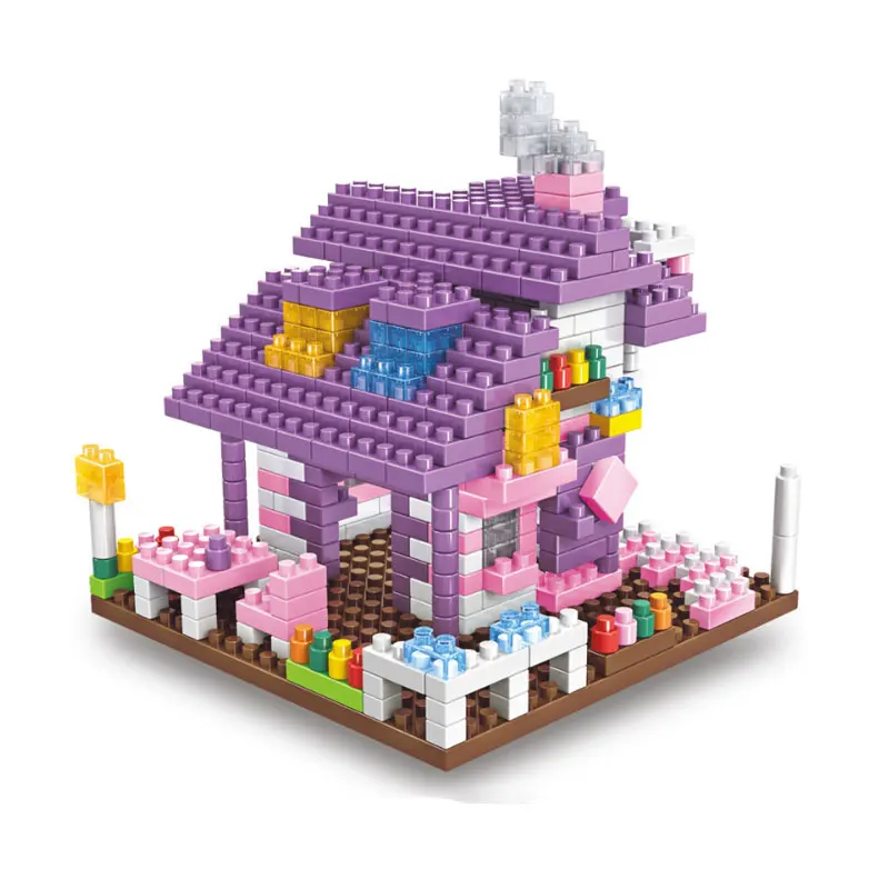 YunNasi строительные блоки комплект игрушки для девочек 3D замок карета кирпичи в