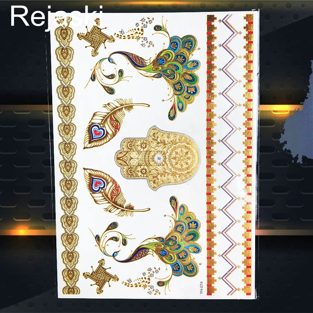 Гаджеты Love Stars золотые и металлические временная татуировка для девочек наклейки