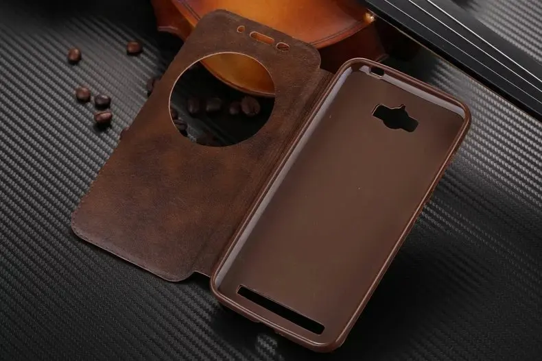Роскошный кожаный чехол-книжка с подставкой и отделением для карт для Asus ZenFone Max ZC550KL, жесткий бумажник, защитная задняя крышка, чехол для телефона