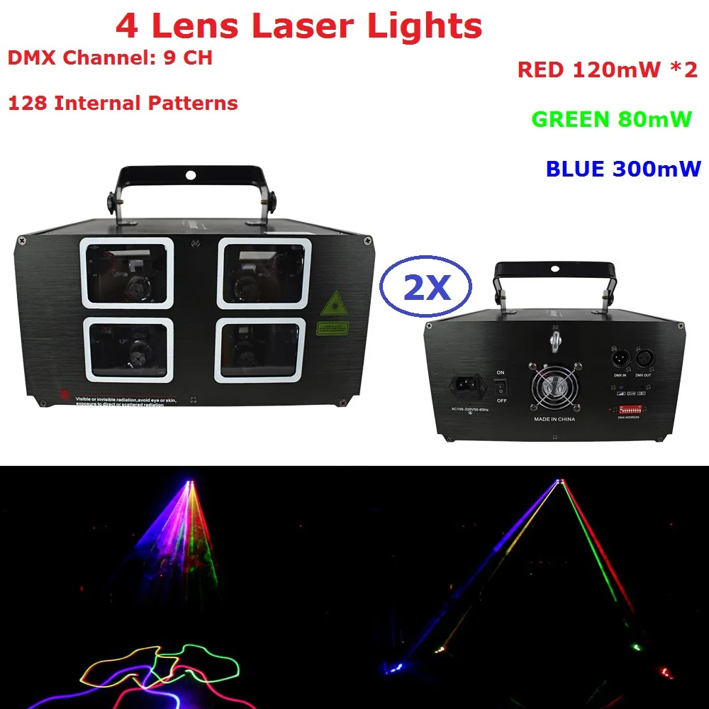 

Полноцветный лазерный проектор DMX с 4 глазами, 620 МВт, профессиональное сценическое освещение для дискотек, диджея, вечеринок, оборудование