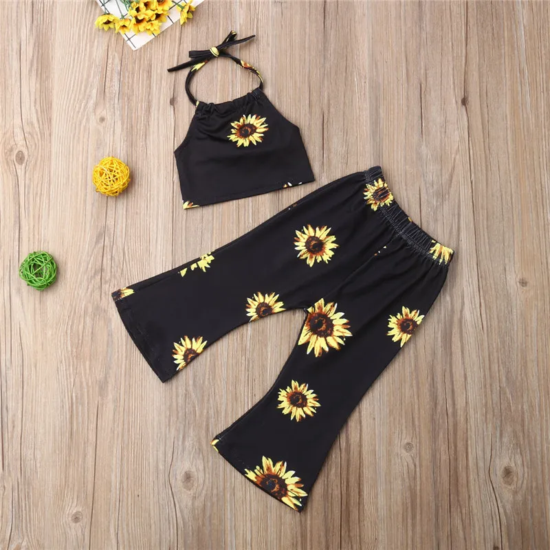 Pudcoco подсолнухи модные гетры для детей и малышей с узором наряд маленьких девочек