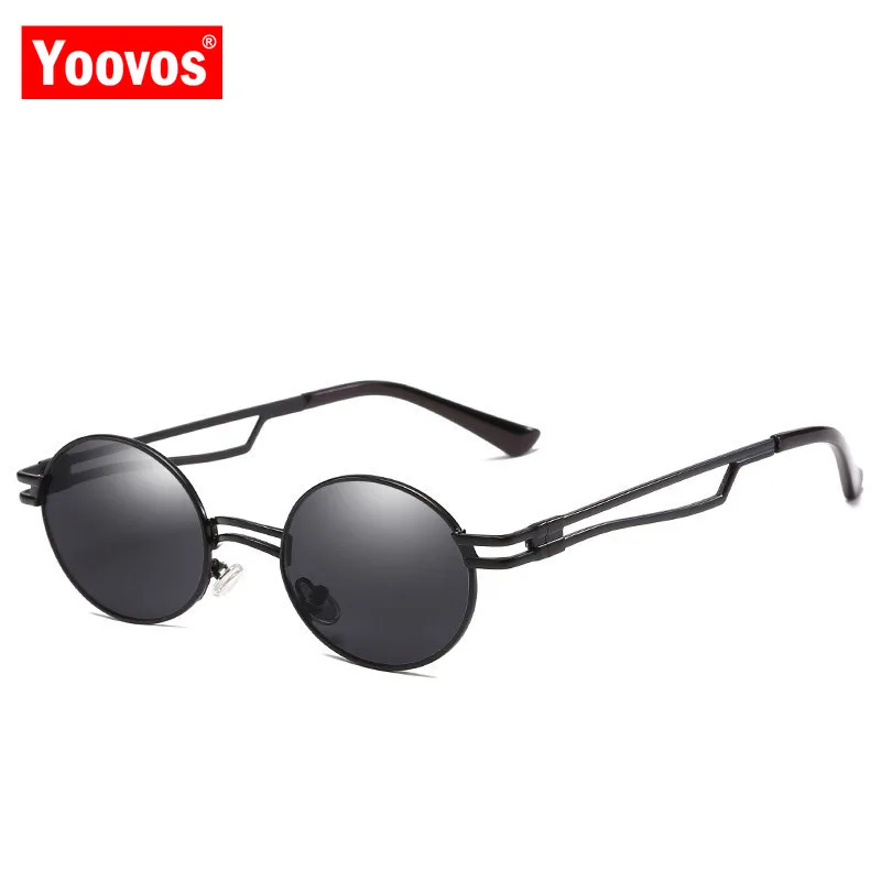 Yoovos металлические панк Солнцезащитные очки для женщин Роскошные брендовые дизайнерские зеркальные модные