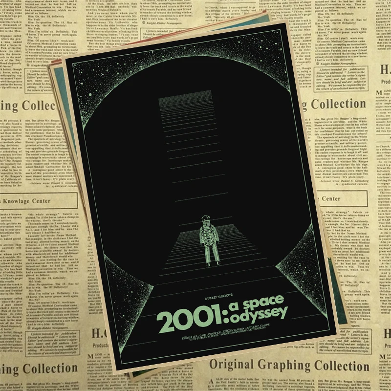 2001 космическая Одиссея научная фантастика фильм домашняя декоративная живопись постер винтажный Ретро плакат 30*21 см