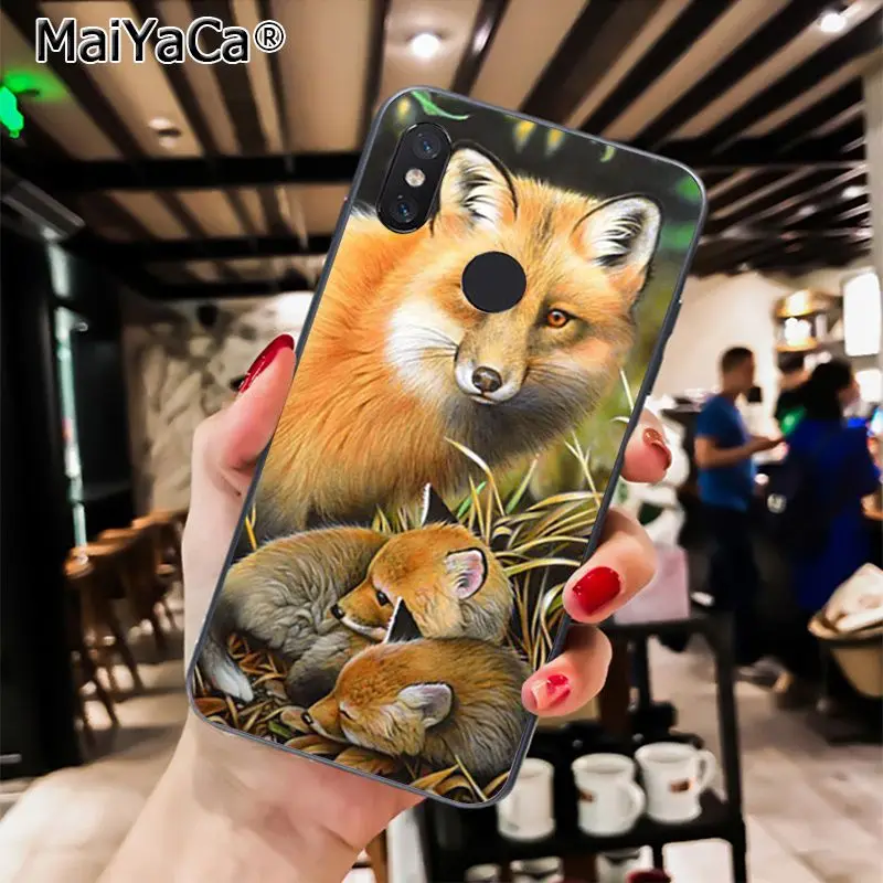 MaiYaCa модный енот красная панда лиса дизайн чехол для телефона для Xiaomi Redmi4X 6A S2 Go Redmi 5 5Plus Note4 Note5 7 Note6Pro