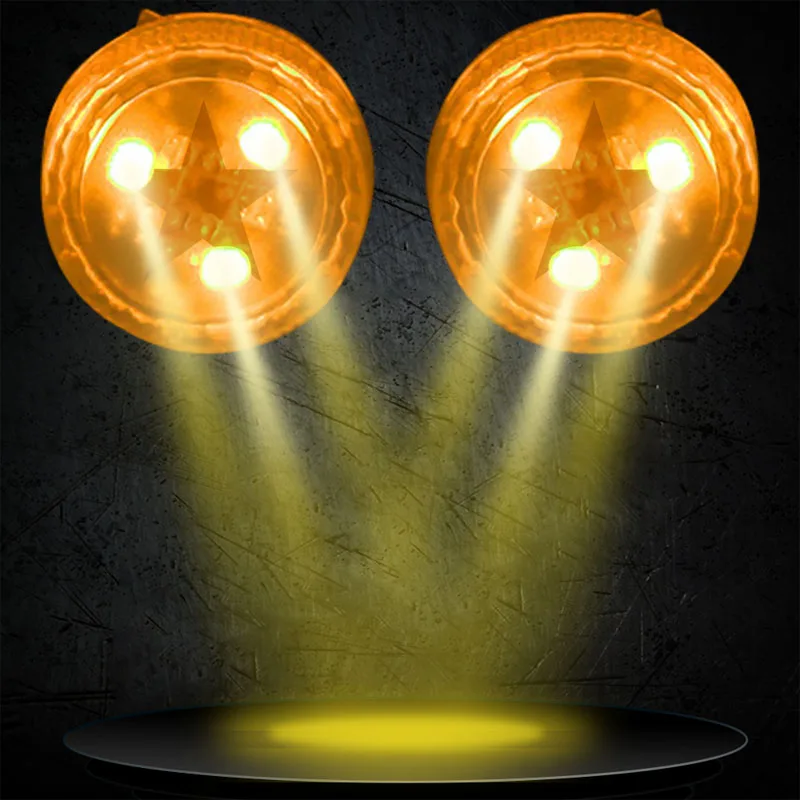 2pcs 3LEDs Yellow Беспроводной светодиодный Предупреждение льный фонарь для открывания двери автомобиля, магнитная вспышка, стробоскоп, сигнальные огни, 3/5 светодиодный s Красный, защита от столкновения сзади - Испускаемый цвет: 2pcs 3LEDs Yellow