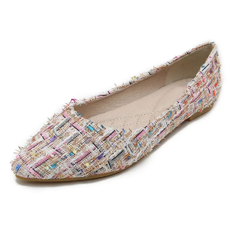 Роскошные Брендовые женские дизайнерские балетки с острым носком на плоской