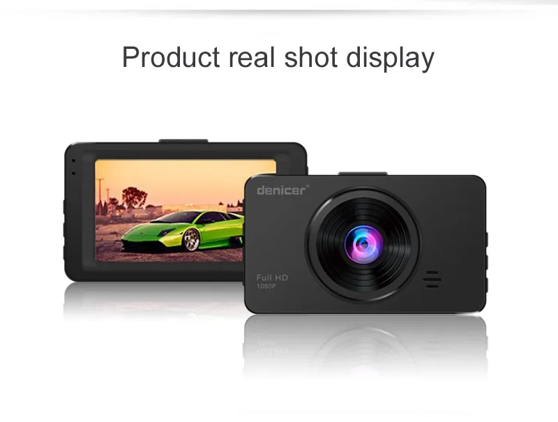 Автомобильный видеорегистратор Full HD Dashcam denicer, горячая Распродажа, видеорегистратор с монитором парковки, две камеры заднего вида
