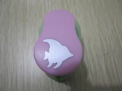 fish 1 дюйм(2,2 см-2,5 см), дырокол для скрапбукинга, бумажные дыроколы eva, пенопластовый дырокол для рукоделия - Цвет: fish
