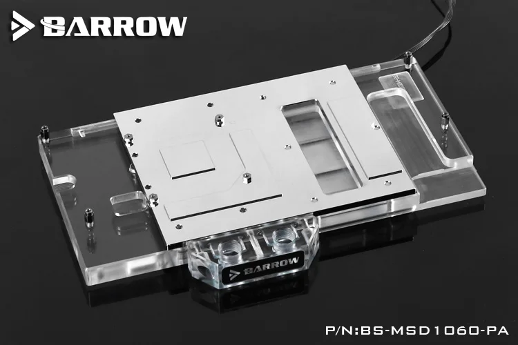 Курган полное покрытие Графика карты блок использовать для MSI gtx1060 6 г Duke Темный