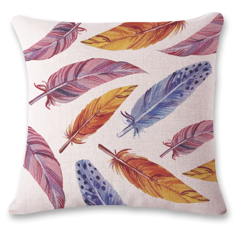 Новинка 2019 мультяшное цветное перо офисное кресло подушка для поддержки