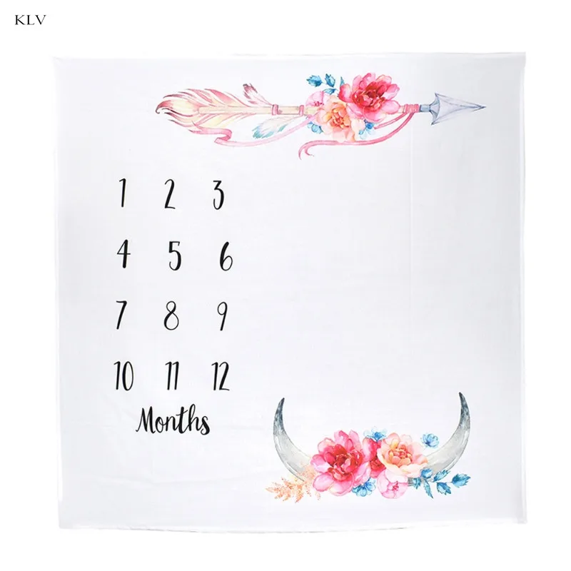 Горячее предложение 1 шт. Детские Milestone Одеяло Опора Буква s Фон Ткань Высокое