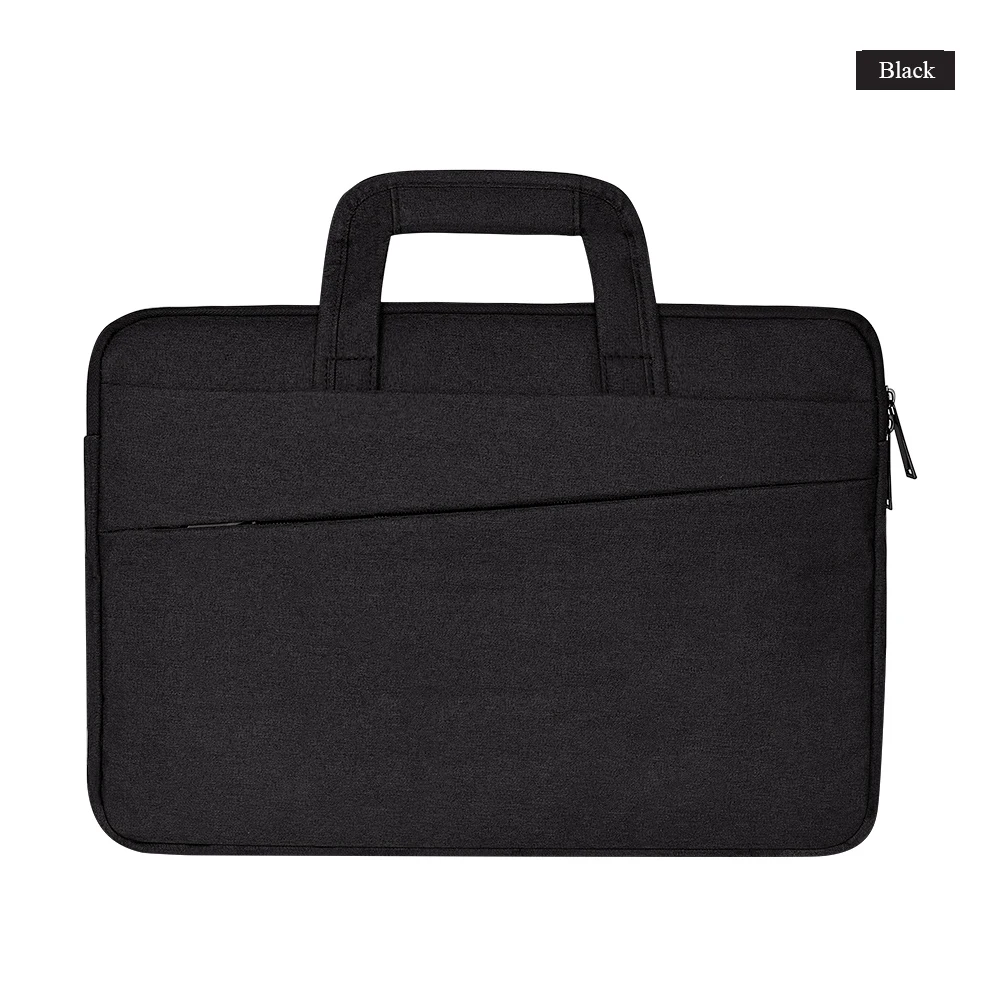Black Сумка для ноутбука Macbook Air Pro retina 13, 13,3, 14,1, 15,4, 15,6 дюймов, чехол для ноутбука, чехол для планшета, чехол для Xiaomi Air, hp, Dell - Цвет: Black