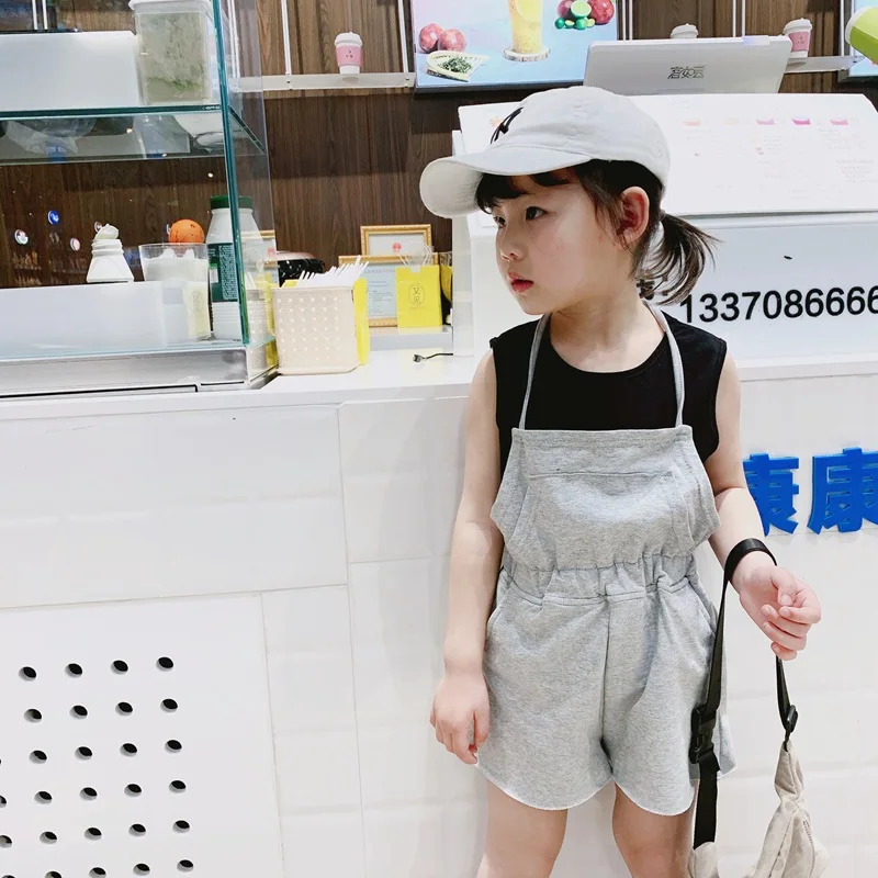 Новинка лета 2019 Детский комплект с жилетом и шортами из двух предметов в