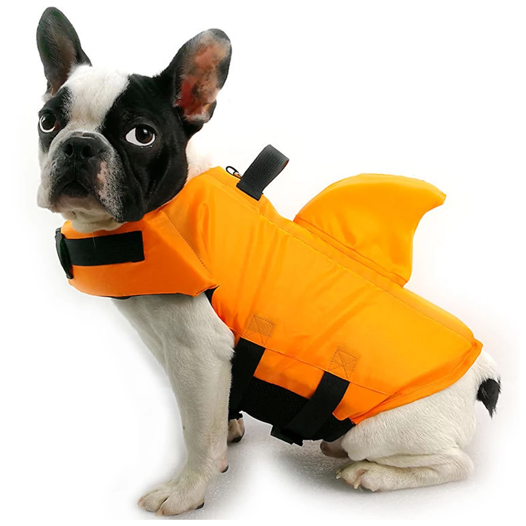 Спасательный жилет для собак в форме акулы дышащий спасательный из ткани Оксфорд