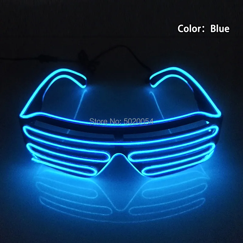 Хит продаж светящийся светильник затвор очки для свадебной вечеринки яркие
