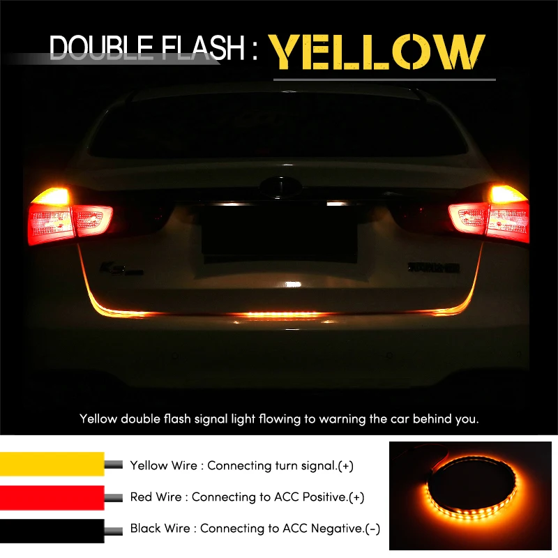 Светодиодная ленсветильник для багажника с поворотником OKEEN 12 В|led warning|warning lightled
