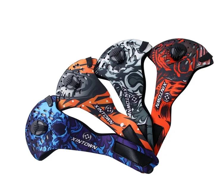 2019 Anti Dust Training Mask Cycling Masks With Filter Half Face Carbon Mountain Bicycle Sport Road Cover | Спорт и развлечения