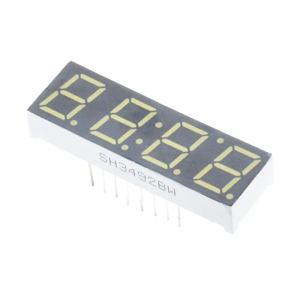 0,39 дюймов 4Bit 7-сегментный светодиодный часы цифровая трубка общий анод сегмент Дисплей белый DIY 7Pin электронная доска
