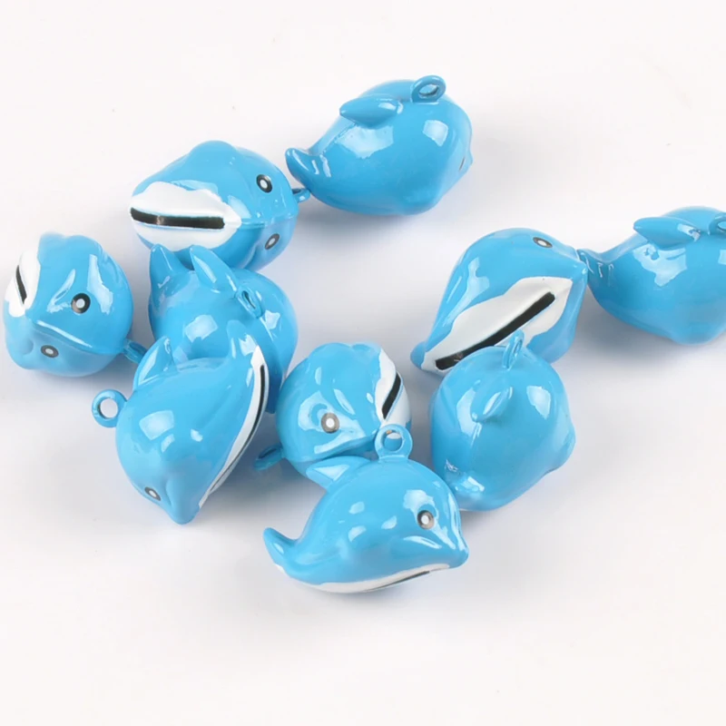 5 шт. подвески с дельфинами Мультяшные колокольчики рождественские украшения