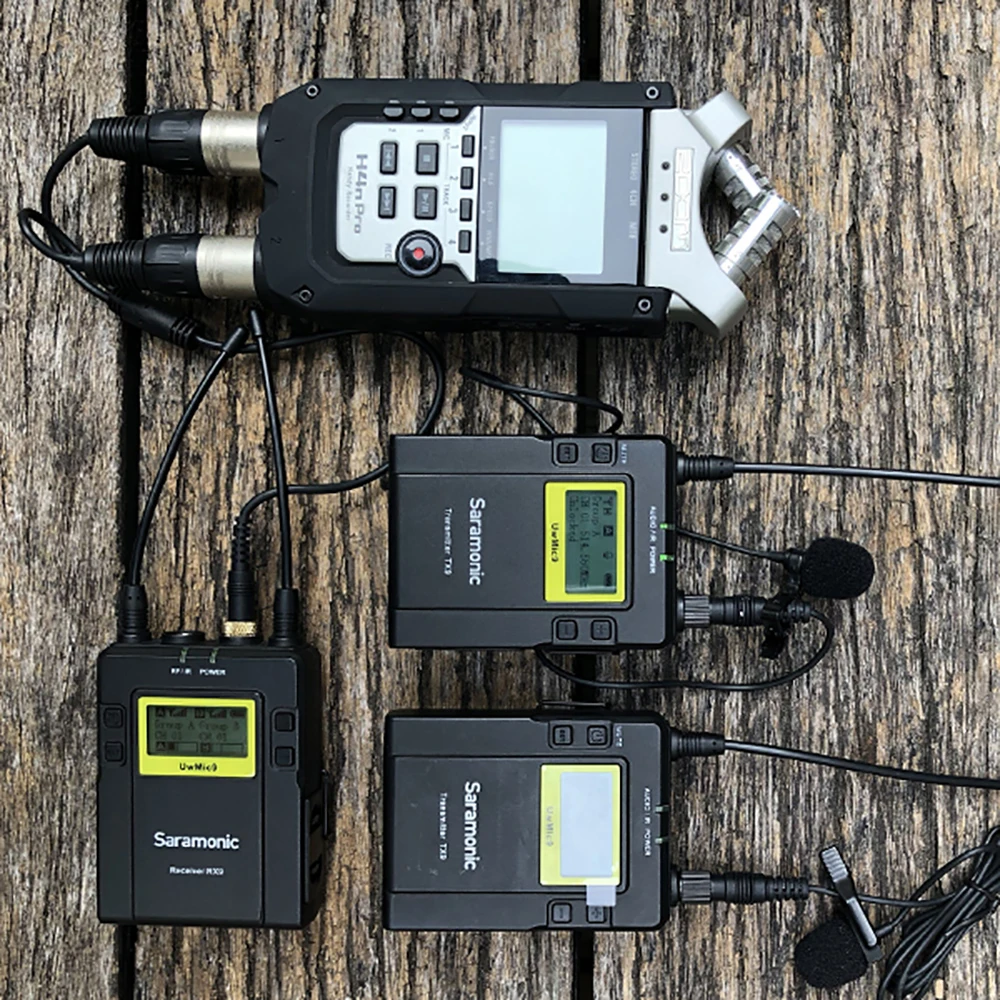 Saramonic UwMic9 беспроводной микрофон RX9 + TX9 UHF петличный для камер Canon Nikon Sony
