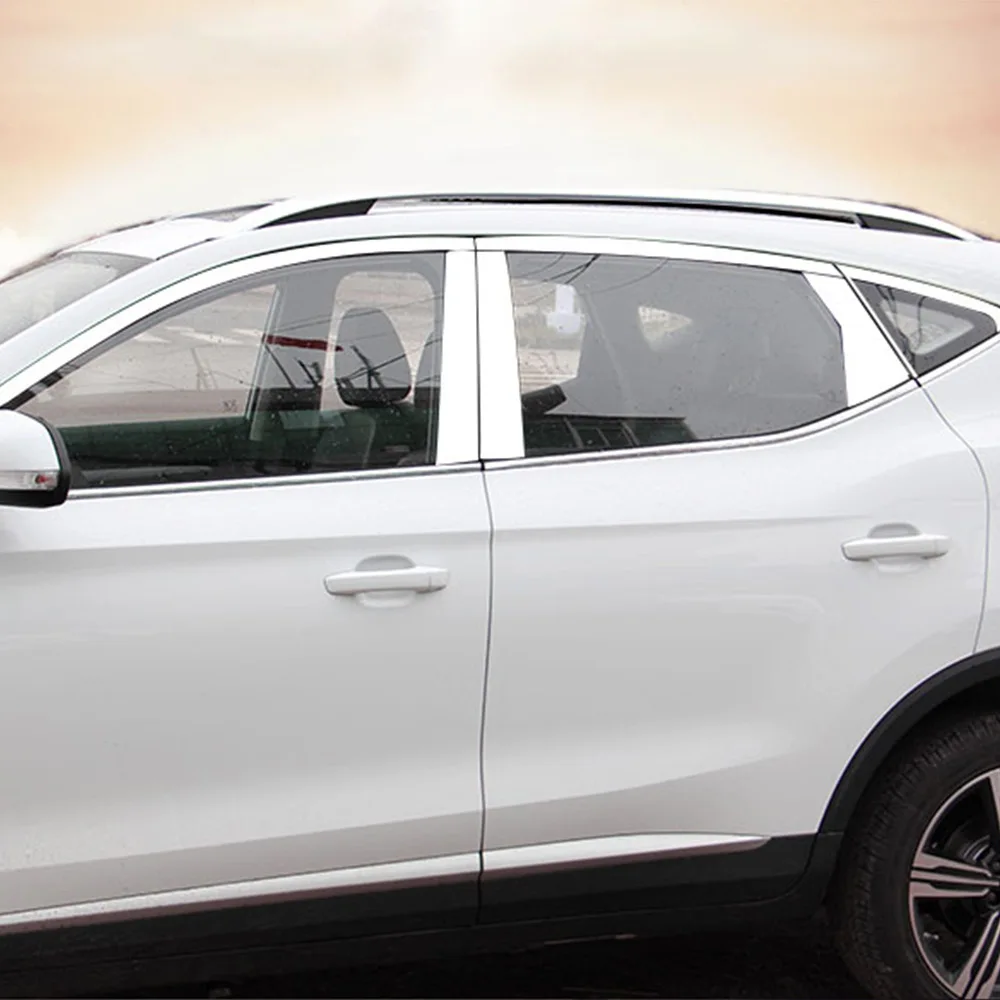 Центральные столбы подходят для MG ZS оконная стойка из нержавеющей стали покрытие автомобиля Стайлинг авто аксессуары планки 8 шт. AITWATT
