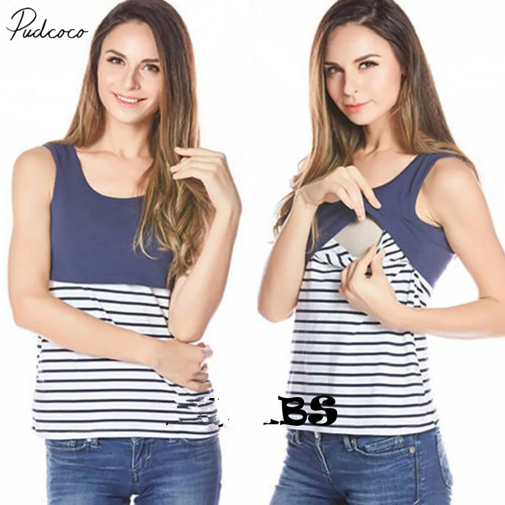 2018 новый бренд для беременных женщин летний топ кормления грудью Свободная