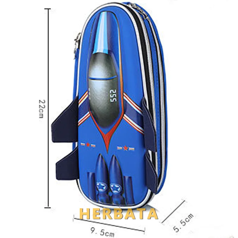 Чехол для карандашей с самолетом школьная сумка ручек и большой классный пенал